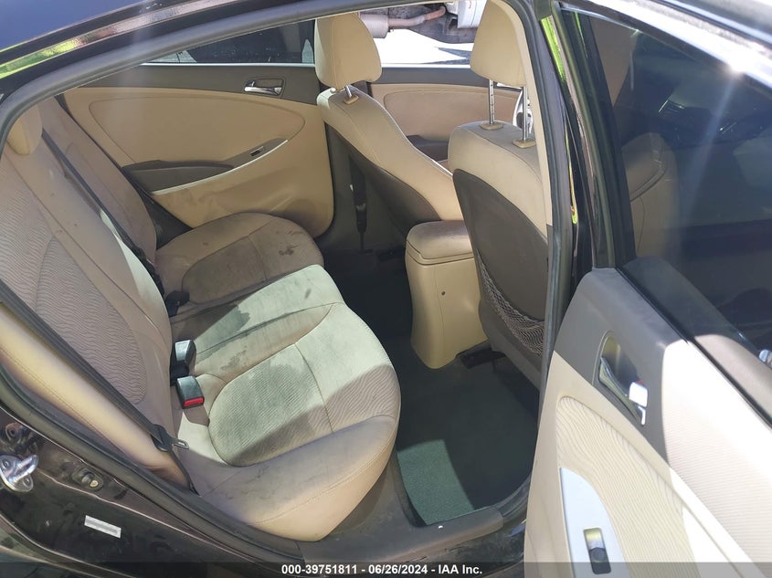 2012 Hyundai Accent Gls VIN: KMHCU4AE0CU042020 Lot: 39751811