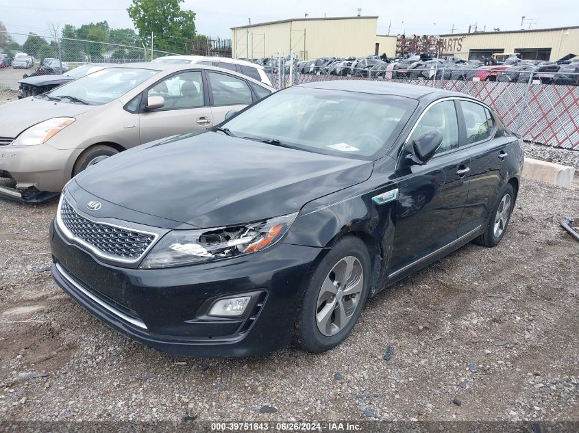 KNAGM4AD0E5062520 | 2014 KIA OPTIMA HYBRID