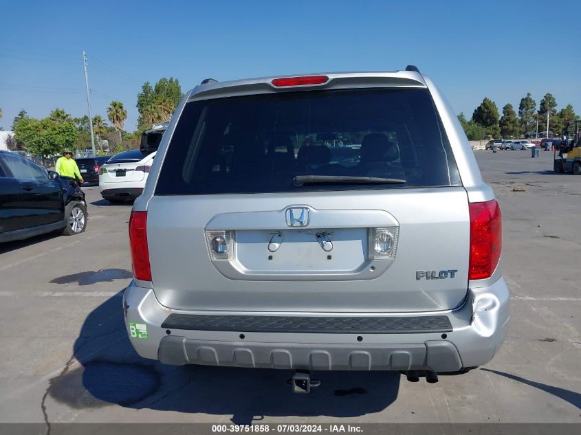 2004 Honda Pilot Ex-L VIN: 2HKYF185X4H530878 Lot: 39751858