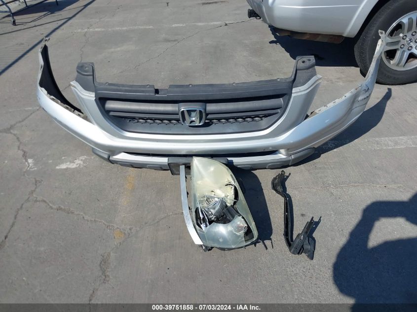 2004 Honda Pilot Ex-L VIN: 2HKYF185X4H530878 Lot: 39751858