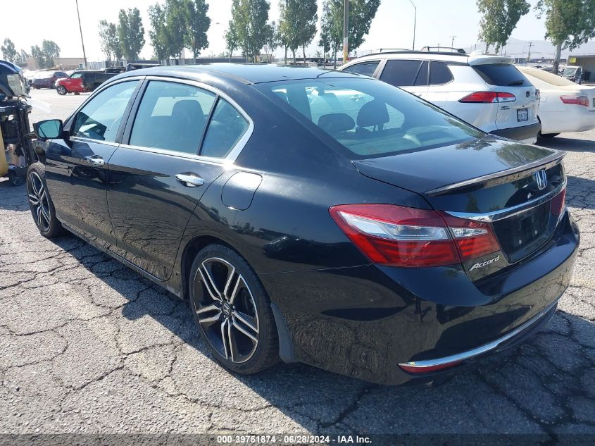 2016 Honda Accord Sport VIN: 1HGCR2F55GA195195 Lot: 39751874