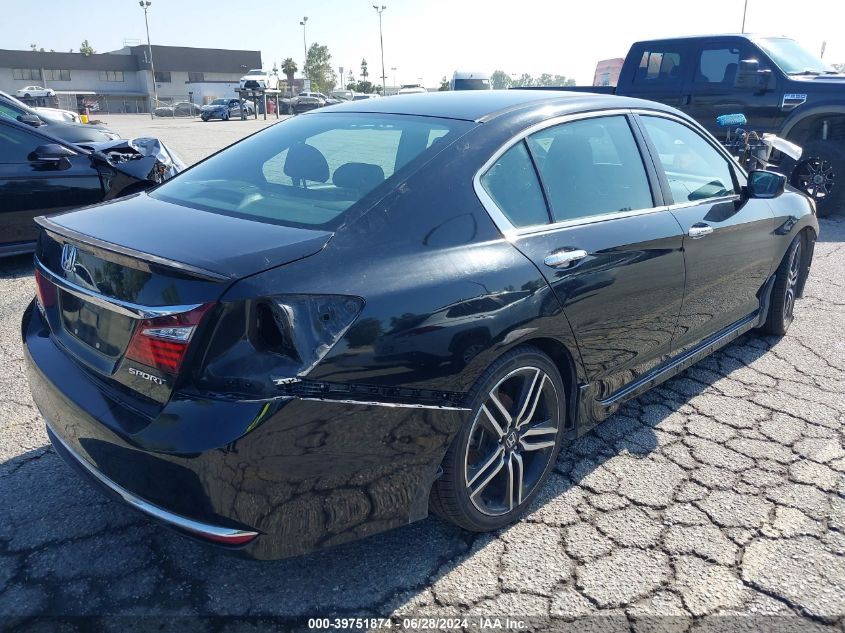 2016 Honda Accord Sport VIN: 1HGCR2F55GA195195 Lot: 39751874