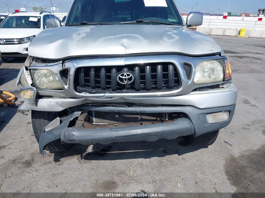 2001 Toyota Tacoma Prerunner V6 VIN: 5TEGN92N51Z834814 Lot: 39751941