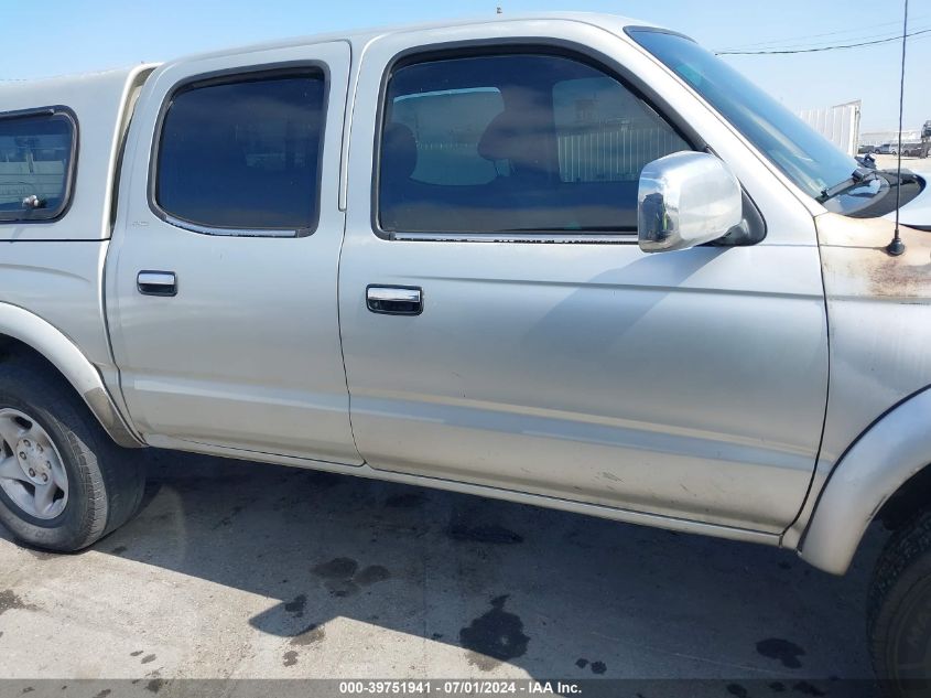 2001 Toyota Tacoma Prerunner V6 VIN: 5TEGN92N51Z834814 Lot: 39751941