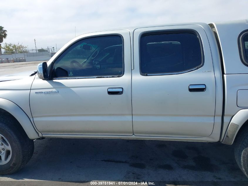 2001 Toyota Tacoma Prerunner V6 VIN: 5TEGN92N51Z834814 Lot: 39751941
