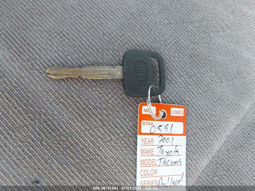 2001 Toyota Tacoma Prerunner V6 VIN: 5TEGN92N51Z834814 Lot: 39751941