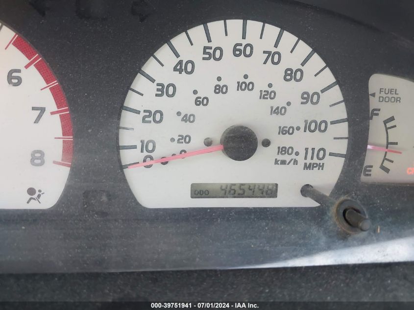 2001 Toyota Tacoma Prerunner V6 VIN: 5TEGN92N51Z834814 Lot: 39751941