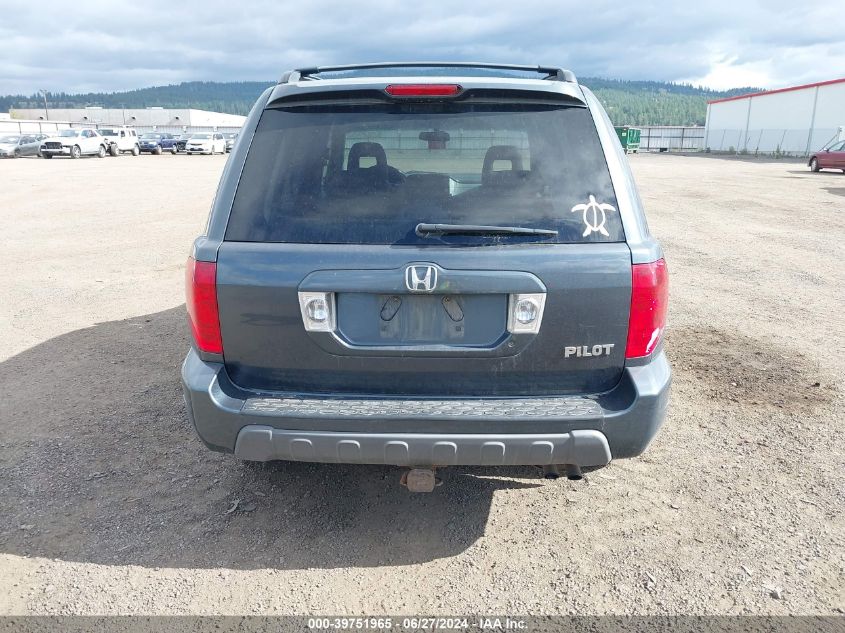 2004 Honda Pilot Ex VIN: 2HKYF18464H565506 Lot: 39751965