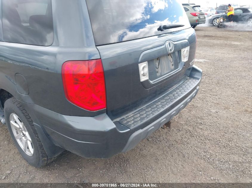 2004 Honda Pilot Ex VIN: 2HKYF18464H565506 Lot: 39751965