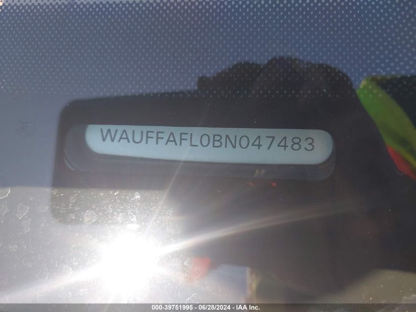 2011 Audi A4 2.0T Premium VIN: WAUFFAFL0BN047483 Lot: 39751995