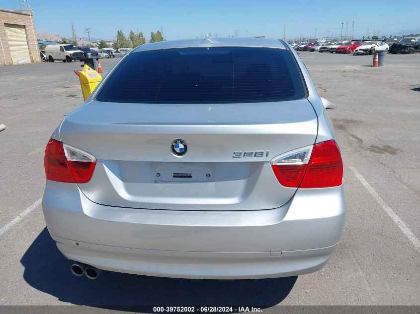 2008 BMW 328 I VIN: WBAVA37508NL43876 Lot: 39752002