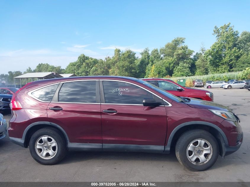 2015 Honda Cr-V Lx VIN: 2HKRM3H33FH548355 Lot: 39752005