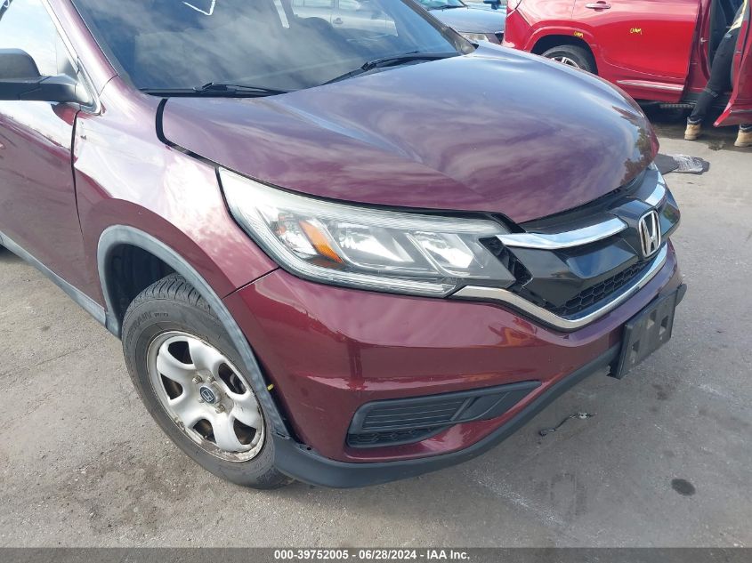 2015 Honda Cr-V Lx VIN: 2HKRM3H33FH548355 Lot: 39752005