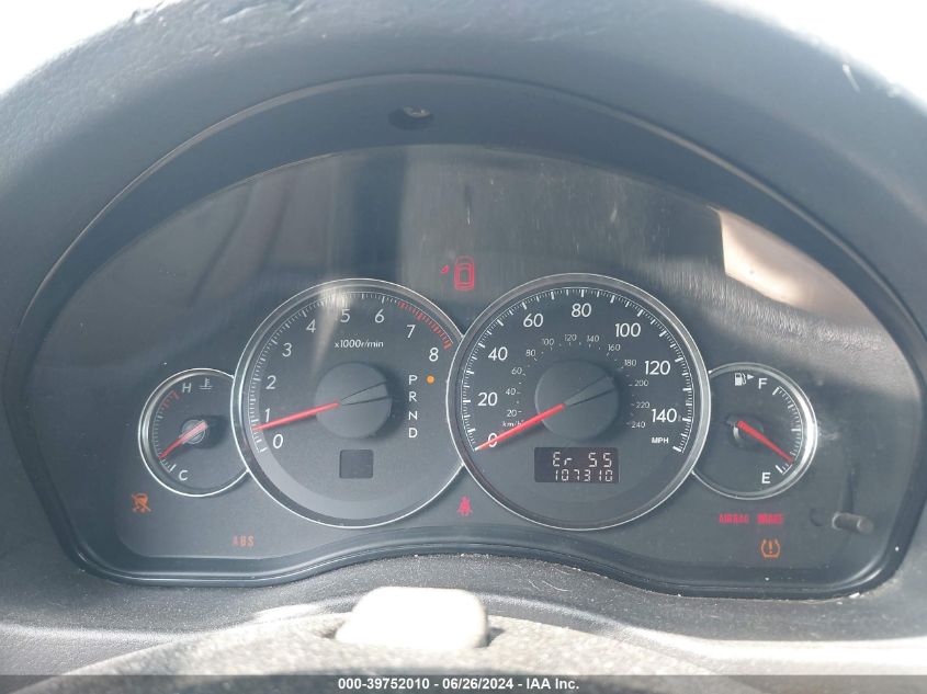 2008 Subaru Outback 2.5I/2.5I L.l. Bean Edition VIN: 4S4BP61C287332343 Lot: 39752010