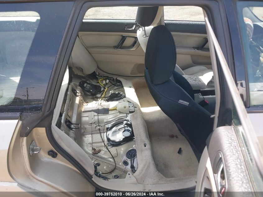 2008 Subaru Outback 2.5I/2.5I L.l. Bean Edition VIN: 4S4BP61C287332343 Lot: 39752010