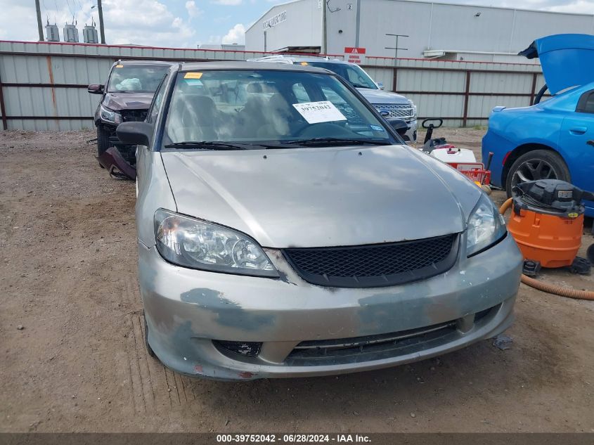 2004 Honda Civic Lx VIN: 2HGES16534H536372 Lot: 39752042