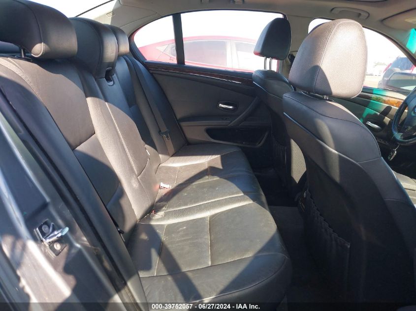 2008 BMW 528I VIN: WBANU53598CT03834 Lot: 39752057