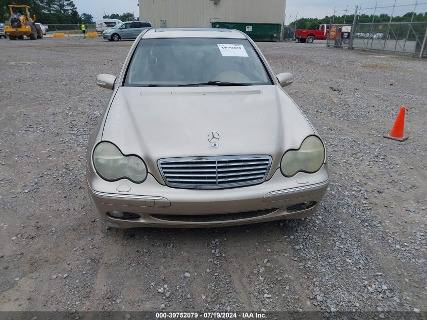 2001 Mercedes-Benz C 240 VIN: WDBRF61J71F039794 Lot: 39752079