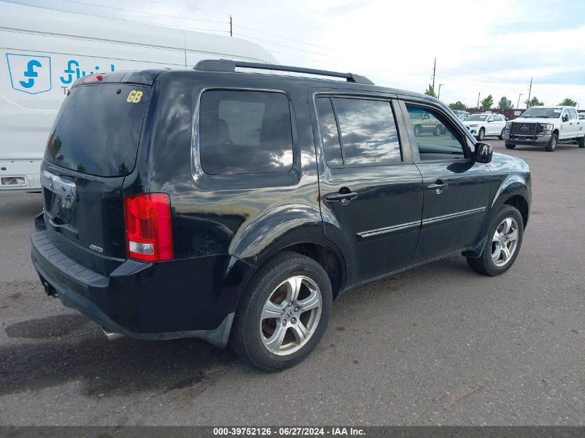 2012 Honda Pilot Ex-L VIN: 5FNYF4H55CB085089 Lot: 39752126