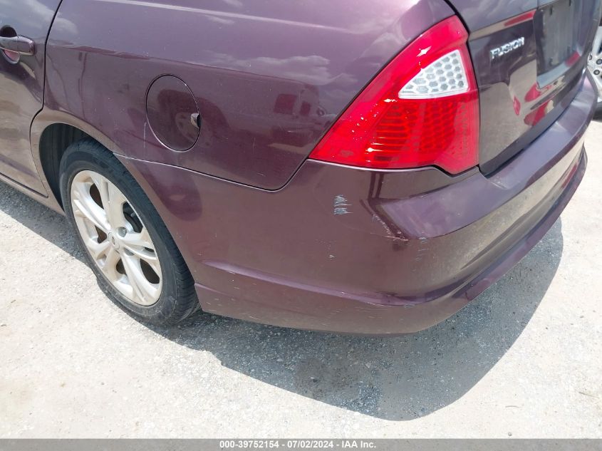 2012 Ford Fusion Se VIN: 3FAHP0HA9CR444693 Lot: 39752154