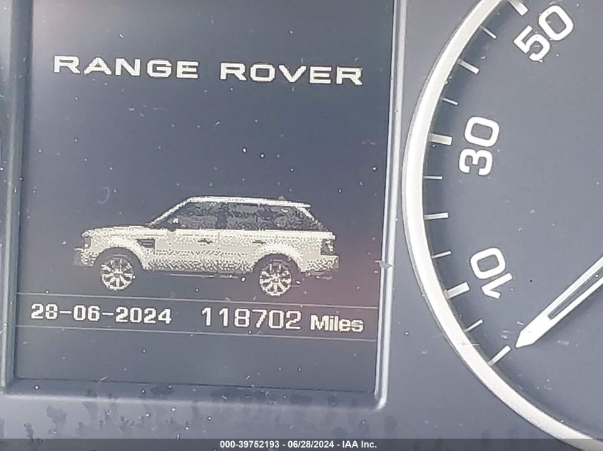 2013 Land Rover Range Rover Sport Hse VIN: SALSK2D47DA776761 Lot: 39752193