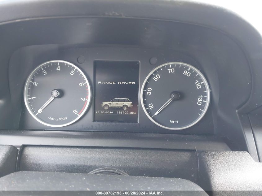 2013 Land Rover Range Rover Sport Hse VIN: SALSK2D47DA776761 Lot: 39752193