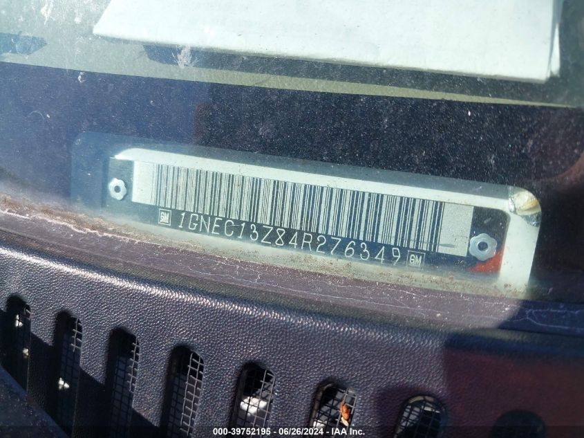 2004 Chevrolet Tahoe Lt VIN: 1GNEC13Z84R276349 Lot: 39752195