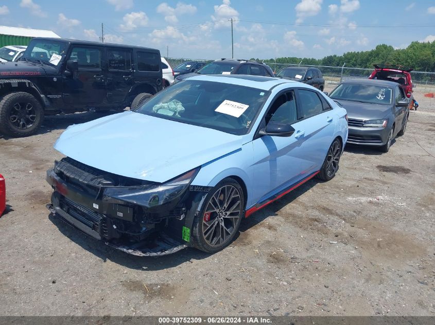 2023 Hyundai Elantra N VIN: KMHLW4AKXPU011881 Lot: 39752309