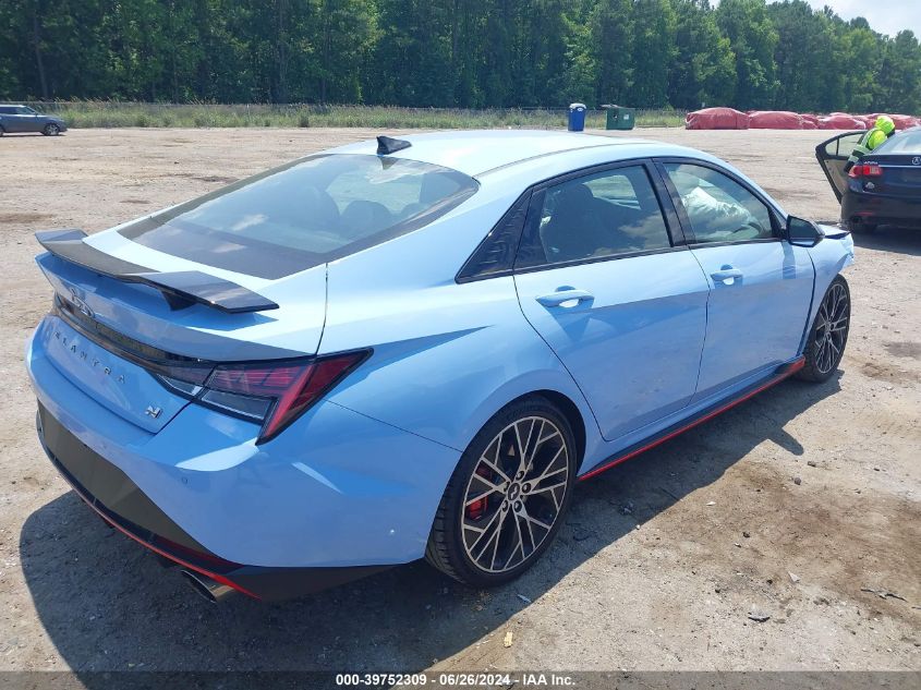 2023 Hyundai Elantra N VIN: KMHLW4AKXPU011881 Lot: 39752309