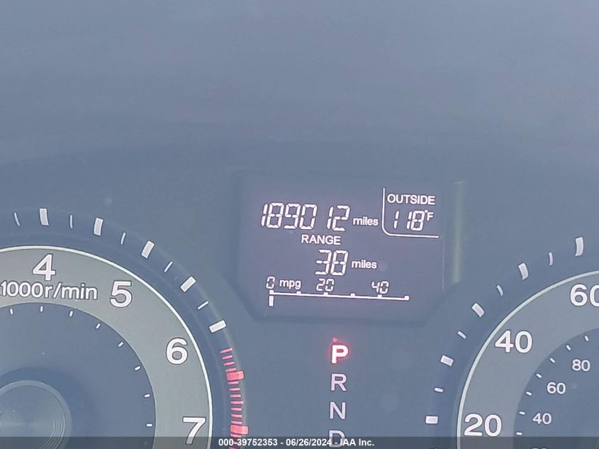 2012 Honda Odyssey Ex-L VIN: 5FNRL5H6XCB048423 Lot: 39752353