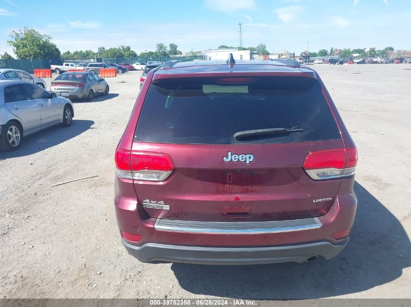 2017 Jeep Grand Cherokee Limited VIN: 1C4RJFBG0HC618480 Lot: 39752358