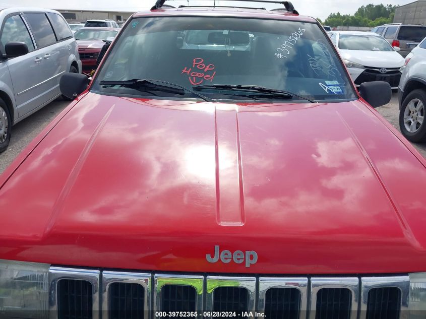 1996 Jeep Grand Cherokee Laredo VIN: 1J4GZ58Y4TC384390 Lot: 39752365