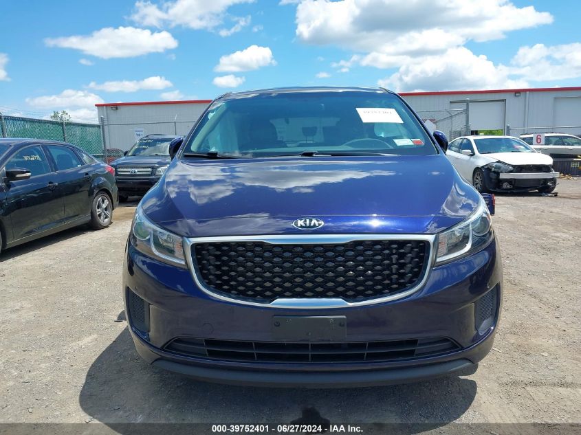 2018 Kia Sedona Lx VIN: KNDMB5C11J6357327 Lot: 39752401