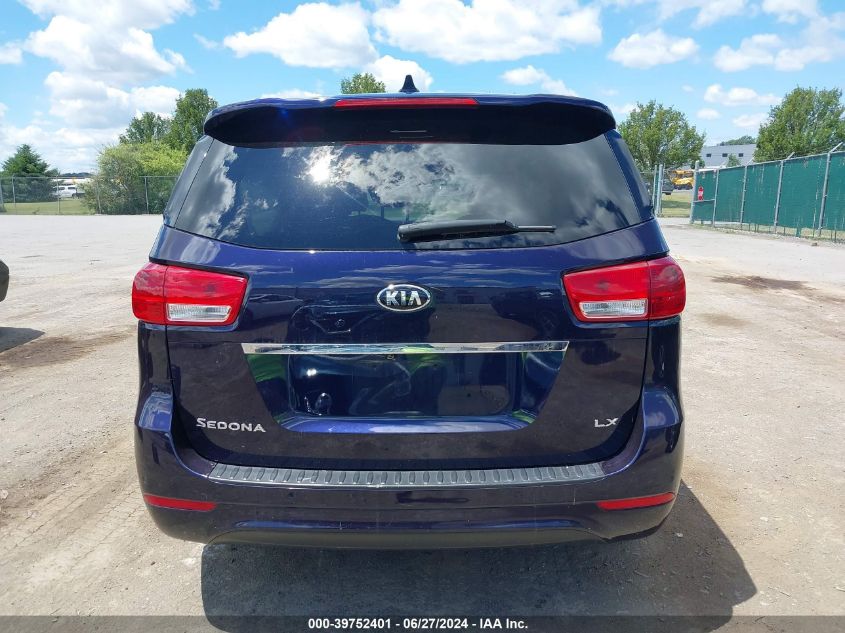 2018 Kia Sedona Lx VIN: KNDMB5C11J6357327 Lot: 39752401