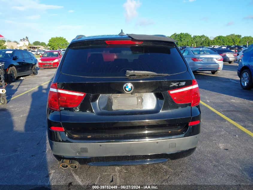 2013 BMW X3 xDrive28I VIN: 5UXWX9C50D0A09175 Lot: 39752449