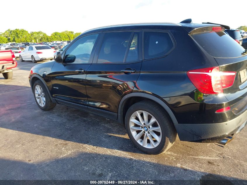 2013 BMW X3 xDrive28I VIN: 5UXWX9C50D0A09175 Lot: 39752449