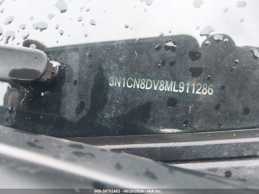 2021 Nissan Versa S Xtronic Cvt VIN: 3N1CN8DV8ML911286 Lot: 39752482