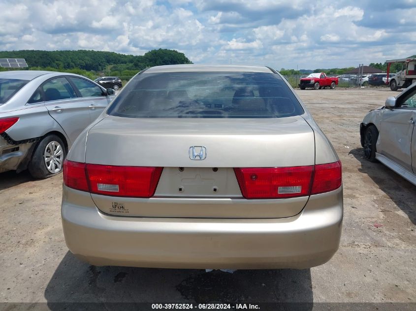 2005 Honda Accord 2.4 Lx VIN: 1HGCM56455A124020 Lot: 39752524