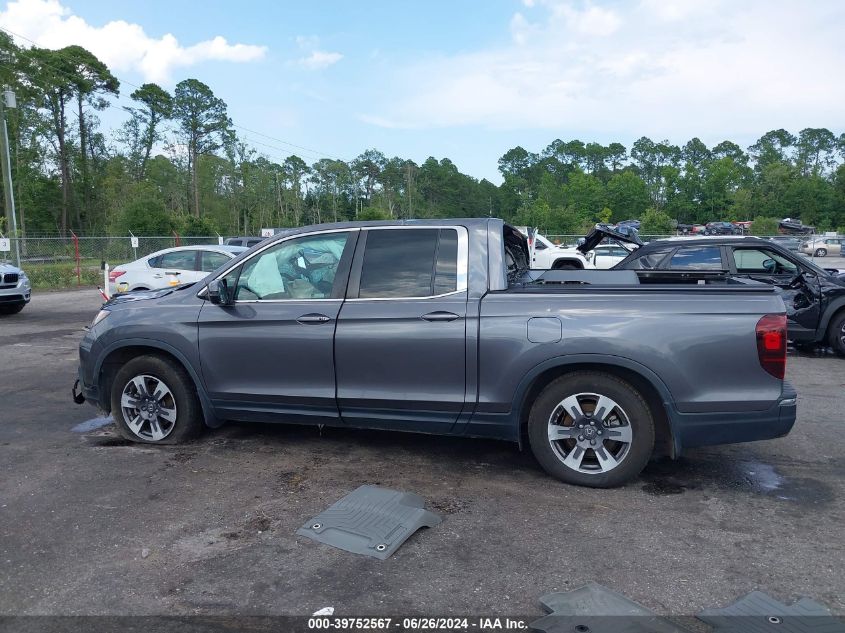 2019 Honda Ridgeline Rtl-T VIN: 5FPYK2F61KB001979 Lot: 39752567