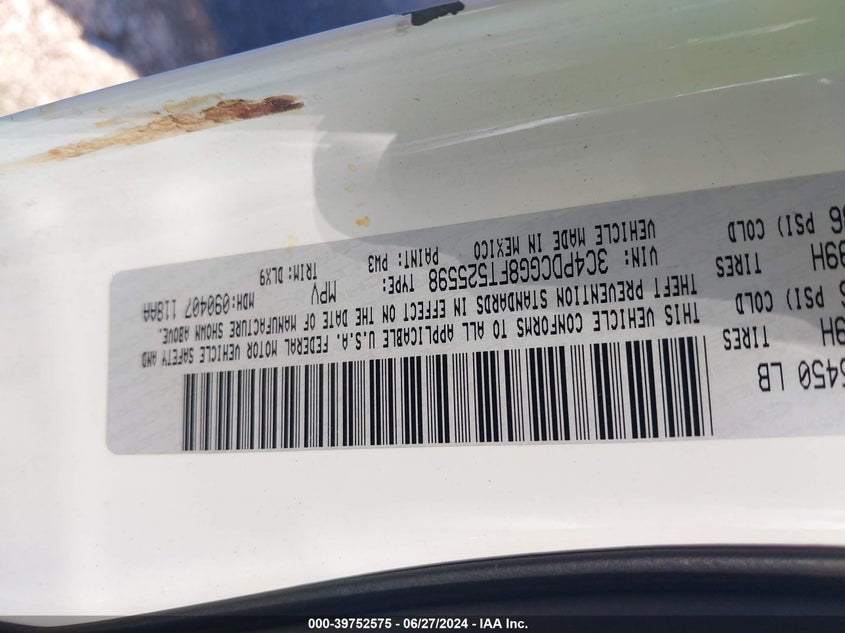 2015 Dodge Journey Crossroad VIN: 3C4PDCGG8FT525598 Lot: 39752575