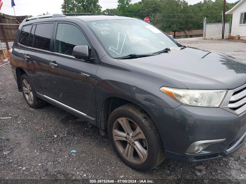 2013 Toyota Highlander Limited VIN: 5TDDK3EH1DS213456 Lot: 40733638