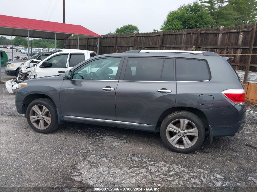 2013 Toyota Highlander Limited VIN: 5TDDK3EH1DS213456 Lot: 40733638