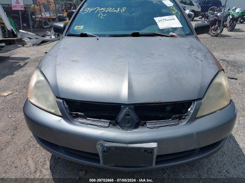 2006 Mitsubishi Lancer Es/Se VIN: JA3AJ26E66U001864 Lot: 39752668