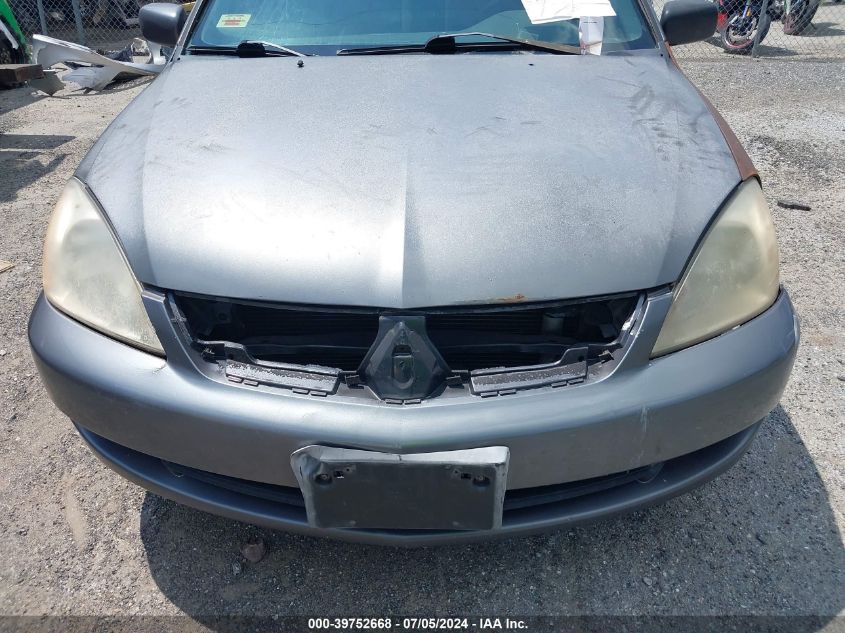 2006 Mitsubishi Lancer Es/Se VIN: JA3AJ26E66U001864 Lot: 39752668