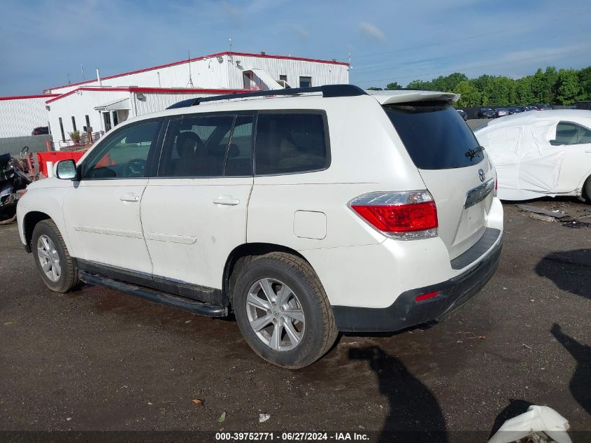 2012 Toyota Highlander VIN: 5TDZA3EH8CS030921 Lot: 39752771