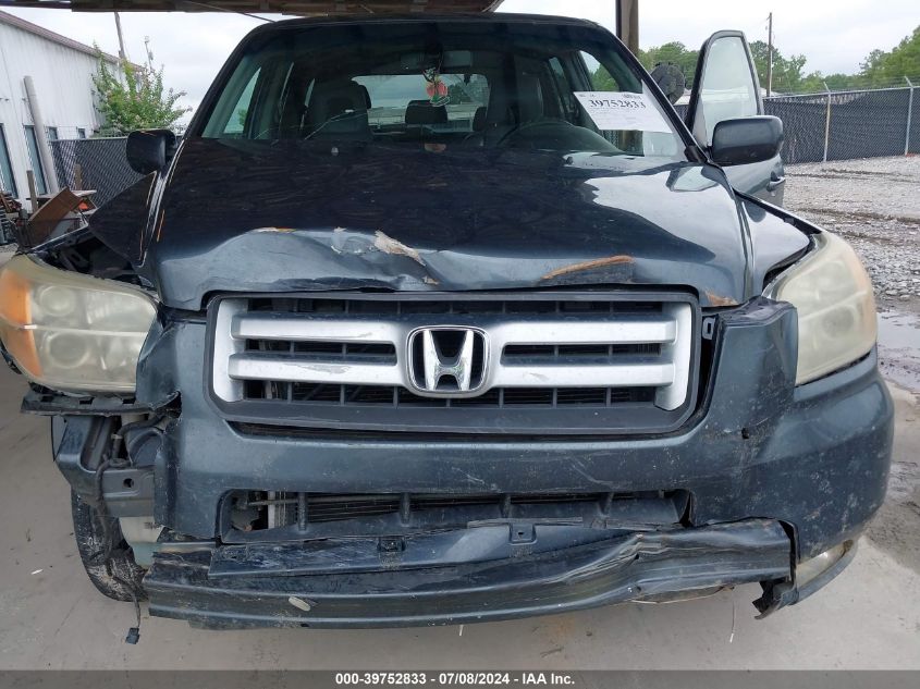 2006 Honda Pilot Ex-L VIN: 5FNYF18636B024822 Lot: 39752833