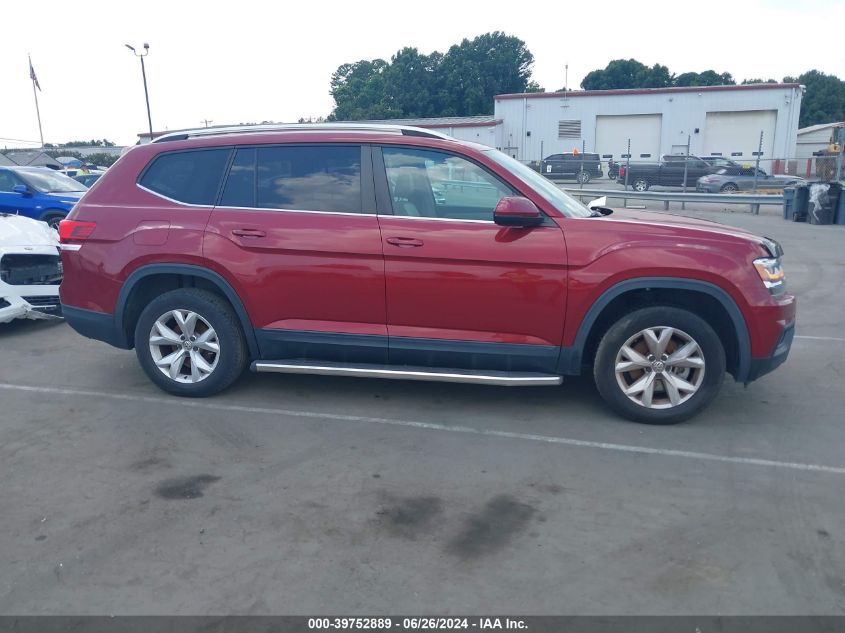 2018 Volkswagen Atlas 3.6L V6 Se VIN: 1V2CR2CA1JC537123 Lot: 39752889