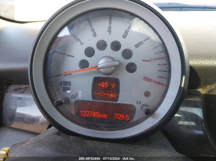 2010 Mini Cooper S VIN: WMWMF7C56ATW89782 Lot: 39752950