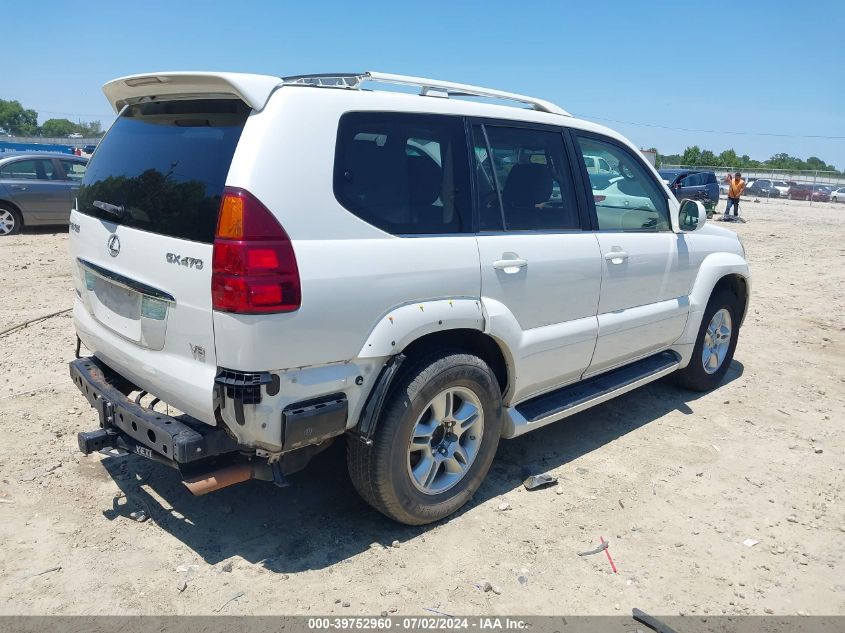 2004 Lexus Gx 470 VIN: JTJBT20X040041935 Lot: 39752960