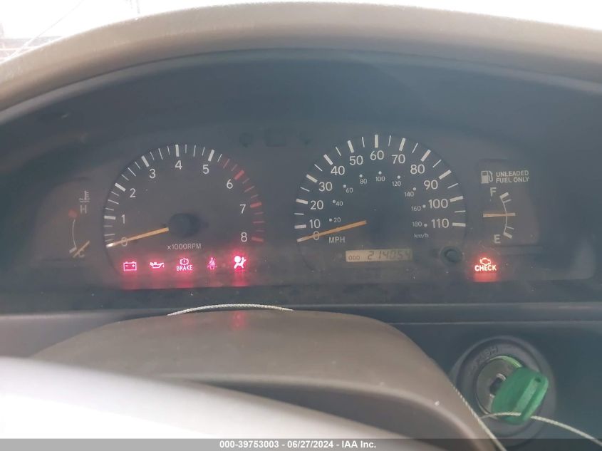 2000 Toyota Tacoma VIN: 4TAPM62N9YZ574274 Lot: 39753003